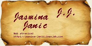 Jasmina Janić vizit kartica